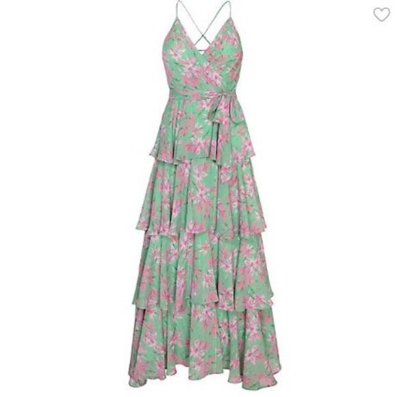 BNWT Adelyn Rae Ceci Maxi Fit-&-Flare Dress - Picture 1 of 5